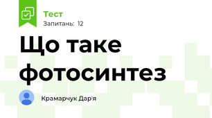 Що таке фотосинтез