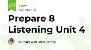 Prepare 8 Listening Unit 4