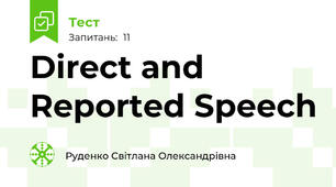 Direct and Reported Speech