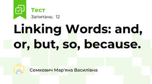 Linking Words: and, or, but, so, because.