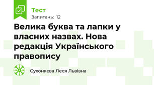 Велика буква та лапки у власних назвах. Нова редакція Українського правопису