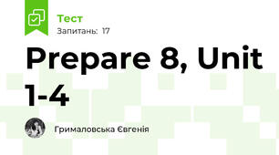 Prepare 8, Unit 1-4