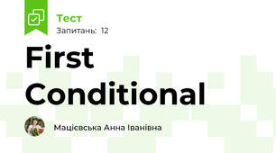 First Conditional