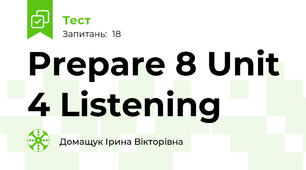 Prepare 8 Unit 4 Listening
