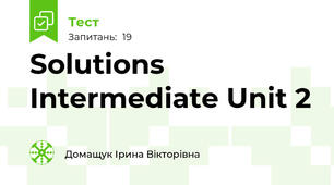 Solutions Intermediate Unit 2