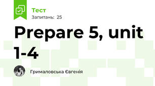 Prepare 5, unit 1-4