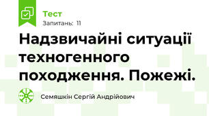 Надзвичайні ситуації техногенного походження. Пожежі.
