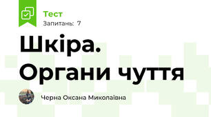 Шкіра. Органи чуття