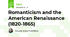 Romanticism and the American Renaissance (1820-1865)
