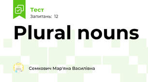Plural nouns