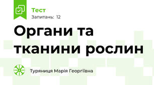 Органи та тканини рослин