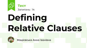 Defining Relative Clauses