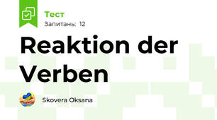 Reaktion der Verben