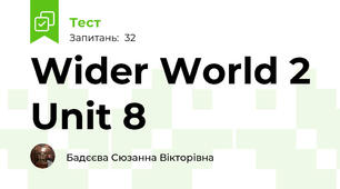 Wider World 2 Unit 8