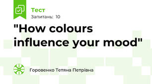 "How colours influence your mood"