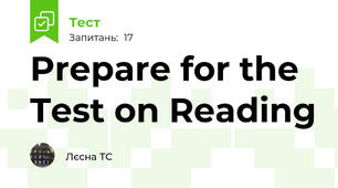 Prepare for the Test on Reading