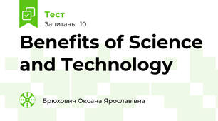 Benefits of Science and Technology