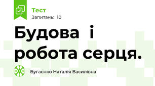 Будова  і робота серця. 