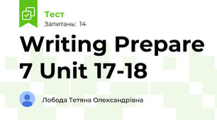 Writing Prepare 7 Unit 17-18