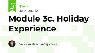Module 3c. Holiday Experience