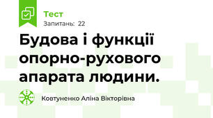 Будова і функції опорно-рухового апарата людини.