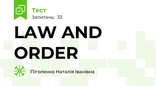 LAW AND ORDER
