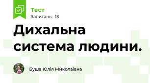 Дихальна система людини.