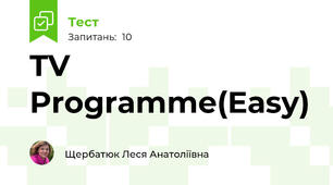 TV Programme(Easy)