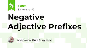Negative Adjective Prefixes