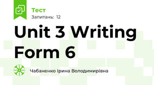 Unit 3 Writing Form 6