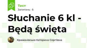 Słuchanie 6 kl - Będą święta