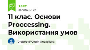11 клас. Основи Proccessing. Використання умов