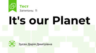 It's our Planet 