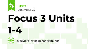 Focus 3 Units 1-4