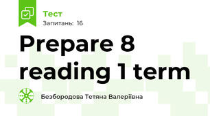 Prepare 8 reading 1 term