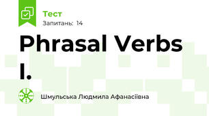 Phrasal Verbs I.