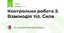 Контрольна робота 2. Взаємодія тіл. Сила