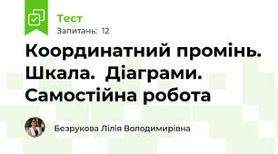  Координатний промінь. Шкала.  Діаграми. Самостійна робота