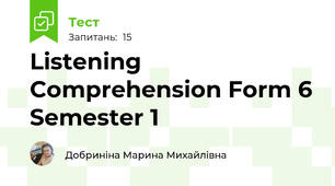 Listening Comprehension Form 6 Semester 1