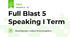 Full Blast 5 Speaking I Term