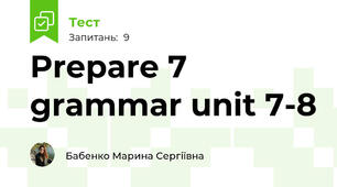 Prepare 7 grammar unit 7-8
