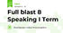 Full blast 8 Speaking I Term