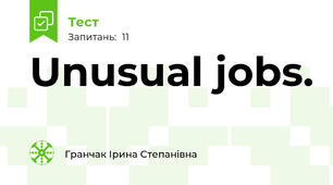 Unusual jobs.