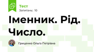 Іменник. Рід. Число.