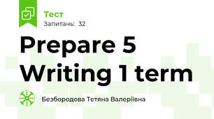 Prepare 5 Writing 1 term