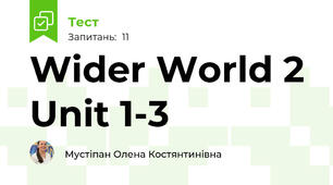 Wider World 2 Unit 1-3