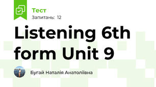 Listening 6th form Unit 9