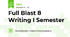 Full Blast 8 Writing I Semester