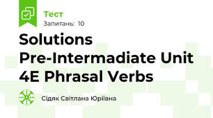 Solutions Pre-Intermadiate Unit 4E Phrasal Verbs