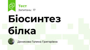  Біосинтез білка